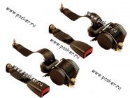 Ремни безопасности 21099 2115 инерционные задние|Код 43329