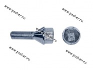 Болт колесный 12х1,25х30 2101-2112 2170 Priora на литые диски с буртиком хром|Код 4395