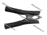 Клемма-зажим крокодил L- 74мм АВТОЭЛЕКТРОНИКА черная полностью изолированная|Код 44219