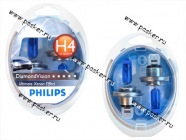 Лампа галоген 12V H4 60/55W P43t Philips DiamondVision 12342DVS2|Код 44757