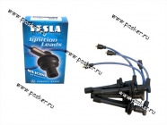 Провода свечные ГАЗ дв 405,406,409 TESLA силикон с наконечниками T712S|Код 45018