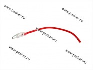 Клемма штыревая 0,75мм папа АВТОЭЛЕКТРОНИКА круглая с 1-им проводом|Код 45784