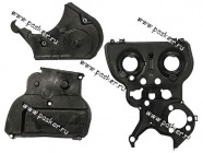 Кожух ГРМ 21124 16-ти кл 3части Кампласт|Код 45947