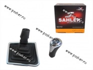 Ручка КПП 2170 Priora чехол+рамка хром|Код 46059