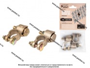 Клемма АКБ (+ -) без проводов латунь 50мм с крепежом 8мм STARTVOLT SBT 024|Код 46216