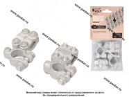 Клемма АКБ (+ -) без проводов латунь 50мм 2 прижимных планки STARTVOLT SBT 027|Код 46641