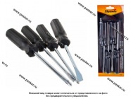 Отвертки 4пр PH+SL, CS, пластиковая рукоятка Sparta 13220|Код 47141