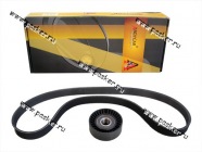 Ремень генератора+1 ролик 1118 Калина с А/С КиТ-комплект ANDYCAR|Код 47802