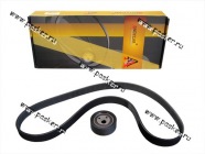 Ремень генератора+1 ролик 2110-12 2170 Priora с А/С или ГУР КиТ-комплект ANDYCAR|Код 47803