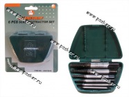 Экстракторы для извлечения поврежденного крепежа 6шт 1/8-3/4 JONNESWAY|Код 48008