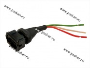 Колодка соединительная датчика Холла с пыльником и 3-мя проводами АВТОЭЛЕКТРОНИКА|Код 48946