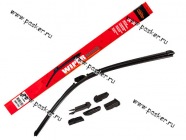 Щетки стеклоочистителя 70см универсальная Garde всесезонная бескаркасная WBF700 6 адаптеров|Код 49141