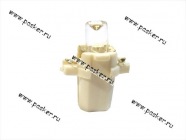 Лампа светодиод 12V1.2W BAX10D ДиаЛуч 1COB белая с патроном|Код 49603