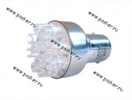 Лампа светодиод 12V21/5W BAY15d Nord YADA 12LED белая|Код 49608