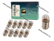 Лампа 12V1W BA9s Nord YADA [упаковка 10 шт.]|Код 5002