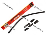 Щетки стеклоочистителя 50см универсальная Garde всесезонная бескаркасная WBF500 6 адаптеров ВАЗ 2115|Код 50525