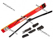 Щетки стеклоочистителя 58см универсальная Garde всесезонная бескаркасная WBF580 6 адаптеров|Код 50529