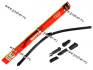 Щетки стеклоочистителя 60см универсальная Garde всесезонная бескаркасная WBF600 6 адаптеров|Код 50530