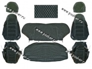 Чехлы 2109 велюр/кожзам|Код 5100