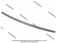 Накладка на задний бампер LADA Largus (нерж.) LECAR|Код 51107