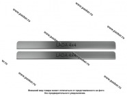 Накладки на пороги декоративные 2121 нерж. (2 шт.) LECAR|Код 51113