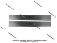 Накладки на пороги декоративные LADA Xray нерж. (2 шт.) LECAR|Код 51121