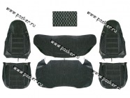 Чехлы 21213 велюр/кожзам спинка раздельная|Код 5115