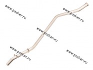 Труба выпускная Газель-2705 Евро-3 ФОБОС 30600|Код 51588
