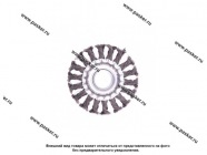 Щетка для УШМ 100мм посадка 22,2 мм Плоская крученая проволока 0,5мм Matrix 74630|Код 52330