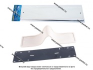 Рамка номерного знака Dollex силиконовая белая с адаптером|Код 54245