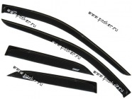 Дефлектор боковых окон Voron Glass Renault Logan 2005 накладной 4шт|Код 54856