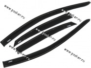 Дефлектор боковых окон Voron Glass Ford Focus-2 2005-2010 седан,х/б накладной 4шт|Код 54865