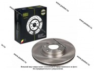 Диск тормозной Renault Logan II 13- Sandero II 14- Clio IV 12- TRIALLI передний d=258 DF 095116 [упаковка 2 шт.]|Код 55212