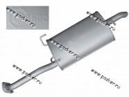 Глушитель Hyundai Accent ФОБОС закатной 55861|Код 55861