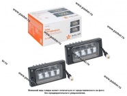 Фара светодиодная прямоугольная 63W 12/24V AIRLINE регулируемая световая граница 2шт ALED070|Код 56820