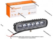 Фара светодиодная прямоугольная 18W 12/24V AIRLINE 6LED 4D линза ALED006|Код 56918