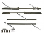 Багажник 1117 Калина рейлинги продольные на крышу + 2 поперечины черные|Код 58903