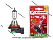Лампа галоген 12V H11 55W PGJ19-2  AUTOPROFI LONG LIFE +30% LNG-H11|Код 59030