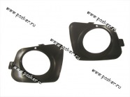 Облицовка бампера переднего 1118 Калина рамки под п/фары Кинельагропласт|Код 59676