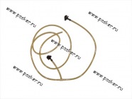 Трубка омывателя 2170 Priora с тройником и жиклерами|Код 59791