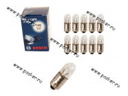 Лампа 12V4W BA9s BOSCH 207 [упаковка 10 шт.]|Код 60192