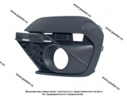 Облицовка бампера переднего Lada Largus FL рамк под п/фары левая|Код 60402