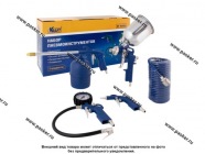 Краскопульты 5 предметов к пневматическому компрессору с верхним бачком KRAFT KT 707063|Код 60448