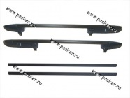 Багажник 1119 Калина Калина 2 рейлинги продольные на крышу + 2 поперечины черные|Код 60632