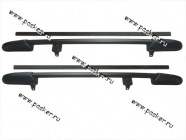 Багажник 2123 Chevrolet Niva рейлинги продольные на крышу + 2 поперечины черные|Код 60634