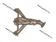 Труба приемная 1118 Калина 2110 и мод дв1,6 8-ми кл под 2 датчика кислорода|Код 60920