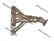 Труба приемная 2110 и мод дв1,6 16-ти кл под 2 датчика кислорода|Код 60921