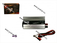 Преобразователь напряжения 12В/220В  500Вт Mystery с USB  зажимы крокодил|Код 62396