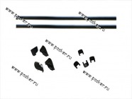 Багажник 2111, Largus иномарки ED  аэродинамический алюм на рейлинги  ED2-301F+ED7-025A|Код 62846