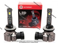 Лампа светодиод 12V H27 AUTOPROFI 6000K 4000Lm 2шт X2-H27|Код 63027